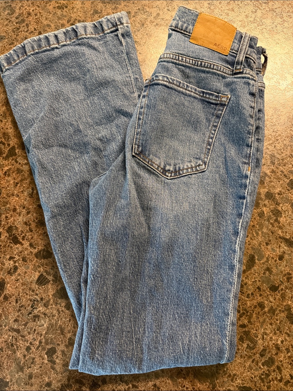 Aeropostale Light Blue Wide Leg Jeans